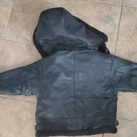 Amazing leather winter jack size 3T - Picture 6 of 12